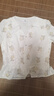 百圖（betu）betu百圖女裝襯衫V領(lǐng)浪漫繡花襯衣女夏季荷葉邊短袖襯衫女2205T25 米白 L 曬單實(shí)拍圖