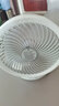 愛(ài)登（edon） 電風(fēng)扇懸浮空氣循環(huán)扇無(wú)線(xiàn)學(xué)生桌面小風(fēng)扇USB充電宿舍壁掛辦公室臺式便攜折疊風(fēng)扇廚房壁掛E808 白色【充電款】 曬單實(shí)拍圖