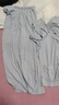 舒雅【莫代爾】女士翻領(lǐng)開(kāi)衫抽針雙面布長(cháng)袖長(cháng)褲睡衣家居套裝 曬單實(shí)拍圖
