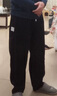 JASONWOOD高端工裝休閑褲男士秋季新款中年直筒褲子男寬松大碼褲子秋冬款男 卡其秋季款【現貨速達】 2XL 適合170-190斤 曬單實(shí)拍圖
