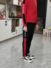 俞兆林（YUZHAOLIN）中老年運動(dòng)套裝女中年媽媽裝50歲洋氣休閑衛衣春秋款時(shí)尚三件套 紅色(外套+長(cháng)褲)春秋款 XL (推薦110-125斤) 曬單實(shí)拍圖