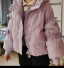 IEF/愛(ài)依服羽絨服女2025年冬季新款日系甜美寬松藕節袖蝴蝶結外套 淺紫 XS 曬單實(shí)拍圖