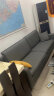 锦巢沙发小户型布艺沙发北欧客厅懒人免拆洗科技布组合沙发XH-960 爵士黑（科技布） 三人位【210CM】 实拍图