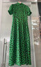 帝弗·潤馳2025夏新款法式高級感綠色波點(diǎn)超長(cháng)款連衣裙收腰及踝長(cháng)裙 圖片色 L 曬單實(shí)拍圖