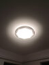 雷士（NVC）LED卧室灯吸顶灯 层次光房间灯餐厅灯现代简约主卧次卧室灯具灯饰 【曲曼-银】48瓦三色调光 实拍图