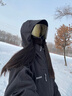 AWKA單板寬松美式滑雪服女秋冬季男士情侶防水3L專業(yè)雪地外套上衣 黑 WT37 M 曬單實(shí)拍圖