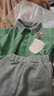 贏一貝（Yingyibei）寶寶秋裝套裝衣服男童秋季2-3歲兒童長袖衛(wèi)衣女小嬰兒童裝春秋男 綠色 100cm 曬單實拍圖