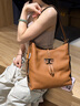 TOD'S官方2025早秋新品女士TIMELESS小號皮革單肩包斜挎包 棕色 曬單實(shí)拍圖