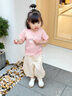 幼歌（YOUGE）【BoBoTee】嬰幼兒花邊領(lǐng)舒適彈力BOBOT恤童趣短袖 粉色 90 cm 曬單實(shí)拍圖