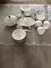 墨尊【釉下彩】純白骨瓷碗碟套裝家用景德鎮(zhèn)輕奢餐具整套喬遷新居送禮 禪意10人套裝【高檔錦盒裝】 60頭 曬單實拍圖