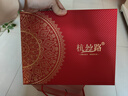 杭絲路蘇繡絲巾真絲方巾圍巾女桑蠶絲手帕媽媽生日禮物母親節(jié)玉蘭米金 曬單實(shí)拍圖