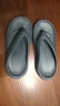 路拉迪霸氣人字拖男夏季防滑拖鞋黑色夾腳涼拖簡(jiǎn)約厚底夾拖沙灘鞋 灰色 41-42 曬單實(shí)拍圖