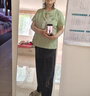 秋芙羅媽媽夏裝純棉套裝50歲60洋氣寬松中老年女裝中式短袖母親節(jié)禮物 曬單實拍圖