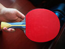 紅雙喜 狂飆301X碳素底板301乒乓球拍直橫板直拍橫拍單拍乒乓板專(zhuān)業(yè)DIY 橫拍【長(cháng)柄】+省狂+斯帝卡咒語(yǔ) 曬單實(shí)拍圖