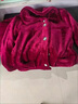 雅鹿中老年人睡衣女加厚加絨秋冬奶奶衣服法蘭絨媽媽家居服老太太套裝 酒紅色【加厚法蘭絨】 3XL 建議【120-140斤】 曬單實(shí)拍圖