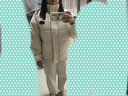 鏡莎羽棉襖絨服女2023年新款小個(gè)子冬季棉衣外套秋冬款女加厚韓系 米白色 均碼【可備注碼數】 曬單實(shí)拍圖
