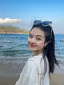 Polaroid【李蘭迪同款】偏光太陽鏡女款新款高級感防紫外線0069 【李蘭迪同款】0069象牙白框VK6 曬單實拍圖