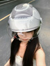 兩只小蜜蜂3C認證電動(dòng)摩托車(chē)頭盔男女四季通用雙鏡防曬 天窗 TK47 基礎雙鏡款（卡其白配短透） 均碼56-59CM頭圍 曬單實(shí)拍圖
