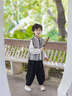 旗鉑漢服男童春秋2025新款兒童國風(fēng)唐裝男寶寶新中式套裝 竹影長(cháng)袖 110 曬單實(shí)拍圖