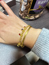 六福珠寶 福滿(mǎn)傳家系列足金行香子葫蘆流蘇鎏彩黃金手鏈手串計價(jià) HEG60017 11.94克(含工費1457元) 曬單實(shí)拍圖