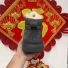 康龍棉鞋男冬季2024新款加絨加厚東北雪地靴防寒抗凍高筒防滑保暖靴男 灰色 41 曬單實(shí)拍圖