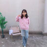 優(yōu)優(yōu)1點(diǎn)（Yoyo one）女童國(guó)風(fēng)套裝春秋款2025新款大童秋季中式褲子厚兒童衛(wèi)衣秋裝 4906粉色18309黑色 140cm 曬單實(shí)拍圖
