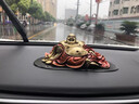 索飾輕奢汽車(chē)擺件銅彌勒佛車(chē)內飾品車(chē)載中控臺男士裝飾精致送禮品 棕裟全銅彌勒佛 曬單實(shí)拍圖