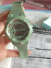 初逅 獨角獸ins電子手表可愛(ài)少女生中學(xué)生韓版簡(jiǎn)約學(xué)生原宿風(fēng)月牙鍍 抹茶綠 電池+表盒 曬單實(shí)拍圖