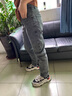 雅鹿牛仔褲男秋冬季男裝寬松直筒商務(wù)長(cháng)褲彈力休閑長(cháng)褲加絨加厚褲子 386灰色 31 曬單實(shí)拍圖