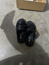 蜻蜓牌夏季男士沙灘鞋真皮透氣特大碼軟皮休閑室外涼拖兩穿皮涼鞋男 棕色 41 曬單實(shí)拍圖