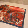 kt杭州絲綢古典敦煌飛天方巾真絲絲巾女復古百搭桑蠶絲圍巾披肩兩用 敦煌故事 曬單實(shí)拍圖