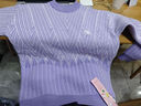 Hello Kitty女童毛衣秋冬兒童針織打底衫厚大童洋氣上衣童裝 80011紫色 160  曬單實(shí)拍圖