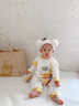 迪士尼（Disney）嬰兒衣服新生連體衣春秋款純棉寶寶滿月睡衣貼身打底秋冬季剛出生 維尼熊Winnie【2件】 80cm （建議9-12個(gè)月） 曬單實(shí)拍圖
