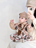 G.DUCKKIDS小黃鴨新生嬰兒衣服春秋6-12個(gè)月學(xué)院風(fēng)滿月男寶寶周歲禮服假兩件 卡其色 73cm 73碼3-7月（建議寶寶6-8公 曬單實(shí)拍圖