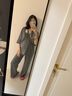nest designs孕婦褲女士打攬褲托腹外穿闊腿長(zhǎng)褲孕期打底褲彈力休閑褲子 炭筆灰（闊腿褲） S（建議身高155-165cm，60kg內(nèi)） 曬單實(shí)拍圖