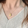 中國(guó)黃金（CHINA GOLD）平安果黃金項(xiàng)鏈女足金蘋(píng)果吊墜七夕情人節(jié)禮物送女友老婆生日實(shí)用 足金平安果吊墜+贈(zèng)S925鏈 曬單實(shí)拍圖