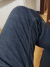 杉杉加絨保暖牛仔褲男士秋冬時尚簡約舒適親膚直筒褲抗皺耐磨垂順褲子 黑色(成分1) 32 (175/80A) 曬單實拍圖