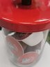 ALESSI玻璃密封罐儲物瓶零食雜糧罐玻璃瓶?jì)ξ锩芊馄肯薅?紅色1000ML 曬單實(shí)拍圖
