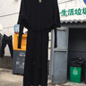 璦優(yōu)霏（aiyoufei）秋冬針織連衣裙女新款加厚毛衣套裝裙小個(gè)子時(shí)尚減齡中長(cháng)款打底裙 308披肩套裝 黑色 L建議105-115斤左右 曬單實(shí)拍圖
