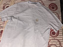 卡賓男裝 金線(xiàn)刺繡T恤2024夏新款肌理短袖上衣簡(jiǎn)約通勤氣質(zhì)休閑A 粉藍色17 L /175/50 曬單實(shí)拍圖