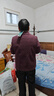 朵詩(shī)瀾（Duoshilan）老年人秋裝女奶奶毛呢外套60歲70中老年媽媽冬裝老人衣服太太呢子 紅色 3XL (建議125-140斤) 曬單實(shí)拍圖