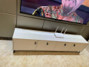 米客米家（MIKEMIJIA）电视柜现代简约小户型客厅落地储物柜轻奢电视机柜子茶几组合家具 四柜门|暖白色160*30*40CM 组装（自行安装） 实拍图