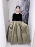 衣諾坊女童禮服長裙兒童花童女孩演出服 香檳金長裙170cm 曬單實(shí)拍圖