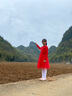 巴拉巴拉女童連衣裙兒童裙子款拜年服春裝國(guó)風(fēng)毛衣網(wǎng)紗裙 曬單實(shí)拍圖