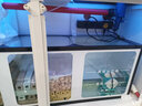 森森超白魚缸水族箱客廳大型底濾專業(yè)龍魚缸智能生態(tài)懶人魚缸 珍珠白 （高缸矮柜）ID靠墻款120長x43寬x152高 曬單實拍圖