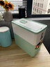 櫟頌日式裝米桶家用防蟲(chóng)防潮密封米箱定量密封桶計量?jì)γ紫渥詣?dòng)出米缸 抹茶綠【12斤】（3檔定量出米） 曬單實(shí)拍圖