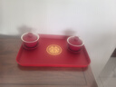 元族敬茶杯子喜碗結(jié)婚禮用品大全喜慶紅色敬酒改口蓋碗茶具對(duì)碗筷套裝 【一對(duì)裝】喜字敬茶杯 曬單實(shí)拍圖