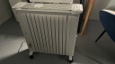 飞利浦（PHILIPS） 电热油汀取暖器家用电暖器油丁电暖气器油酊暖风机暖气烘衣大面积电暖气片烤火炉 乳白（智能APP+遥控） 实拍图