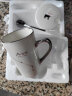 BUDINGCIYI 十二星座马克杯带盖勺牛奶杯家用陶瓷杯子男女士情侣水杯咖啡杯 白羊座（白） 实拍图