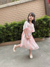 G.duck童裝漢服女童連衣裙夏季新款公主裙兒童夏裝中國風(fēng)古裝表演服女孩 貝爾粉色 120 尺碼5~6歲【110-120cm】cm 曬單實(shí)拍圖